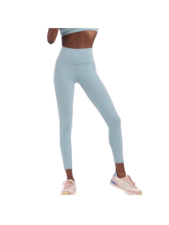 Vuori Pants - Vuori studio pocket leggings medium light green blue